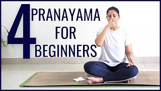 Top 4 Pranayamas for Beginners  20 Min Guided Beginners Pranayama Yoga With Archana Alur [upl. by Benedetta]