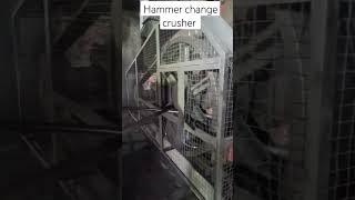 Impactor crusher hammer change  machine reels shorts mechanicalengineering powerplant [upl. by Keldon475]