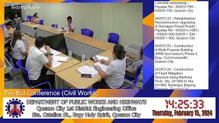 Procurement Livestream for DPWH Quezon City 1st DEO on February 15 2024 [upl. by Routh]