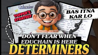 ⚠️ Determiners 😎  Tricks amp Hacks 🔥  Simple Explanation ✅  Determiners One Shot  Educhain Padhai [upl. by Naeroled]