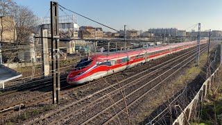 Le Frecciarossa 1000 arrive en France [upl. by Chlo76]