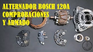 DESARME MEDICIONES Y ARMADO DE ALTERNADOR BOSCH PASO A PASO [upl. by Pleione658]