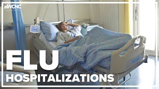 Flu hospitalizations at decadehigh [upl. by Ikkin]