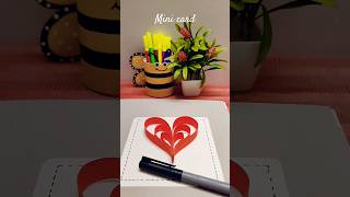 lovehandicraft cardsmakingcutecraftgiftcardsimplecraft simplecards minicardhandmade❤️ [upl. by Ameer]