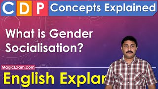 What is Gender Socialisation CDP Concepts English Explanation [upl. by Mayhew573]