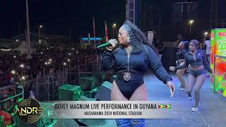 DOVEY MAGNUM LIVE PERFORMANCE IN GUYANA 🇬🇾🇬🇾  MASHARAMA 2024 [upl. by Ynnod711]