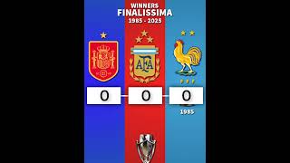 ALL  FINALISSIMA  CONMEBOLUEFA Cup of Champions WINNERS [upl. by Sined]