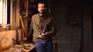 How to make fletchings from wild turkey feathers  making arrows [upl. by Llerrud716]