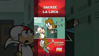 JACKIE LA LOCA 🫣  Kick Buttowski 🤘disney animación viralshorts [upl. by Nasya]