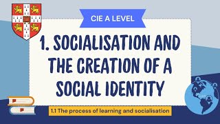 Socialisation and the creation of a social identity 1 The process of learning and socialisation [upl. by Barnaby678]