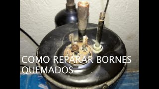 COMO REPARAR LOS BORNES DEL COMPRESOR ACampR [upl. by Bassett]