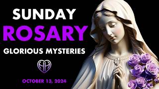 SUNDAY ROSARY  Glorious Mysteries with MOM • OCT 13  HALF HEART • Rosary Today [upl. by Weksler931]