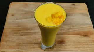 Mango Lassi Recipe  5 minute Lassi Recipes  Mango yogurt smoothie [upl. by Anomar]