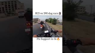 R15 vs 390🗿 rider z900 r15 [upl. by Asim]