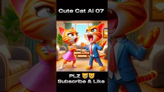 Cute Cat Ai 07  Cat Boy and Cat Girl Hate 💔 Slapping 😾  youtubeshorts catshorts kitten [upl. by Suzy533]