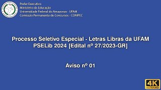 PSELib 2024  Aviso nº 01 [upl. by Kemble]