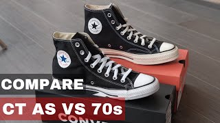 COMPARE  PERBEDAAN CONVERSE CHUCK TAYLOR ALL STAR VS 70S [upl. by Neimad]