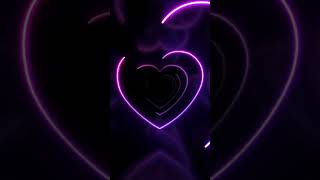 Neon Loopable Heart Shape Abstract Background Corridor I Lovlet [upl. by Tonnie]