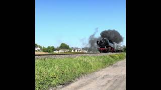 Dampflok 86 13234 bei Ausfahrt aus dem Seebad Heringsdorf auf den Insel Usedom am 1Mai 2024 [upl. by Dominic713]