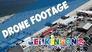 Jenkinsons Boardwalk Amusement Park Drone Overview [upl. by Eirallih730]