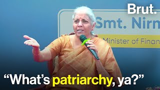 Nirmala Sitharaman What’s patriarchy ya [upl. by Ihcalam886]