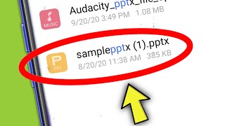 How To Open pptx file In Android [upl. by Enialed]