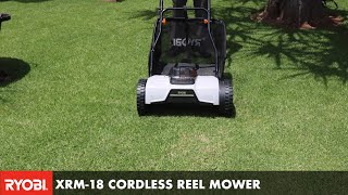 XRM18 Cordless Reel Mower [upl. by Dinerman]