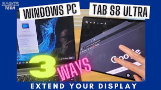 Samsung Second Screen vs SuperDisplay vs SpaceDesk  Get the most out of your Galaxy Tab S8 Ultra [upl. by Sully]