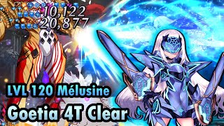 【FGO】LVL 120 Melusine 4T clear Goetia  6th Anniversary Final Singularity Memorial Quest [upl. by Aerbua]