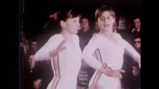 1976 Nadia Comaneci and Teodora Ungureanu exhibition l Gymnast within you [upl. by Bala]