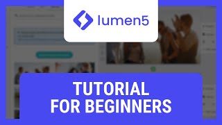 Lumen5 AI Tutorial For Beginners [upl. by Fortunio]