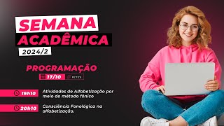 Atividades de Alfabetização por Meio do Método Fônico  Semana Acadêmica 20242 3 [upl. by Nora]