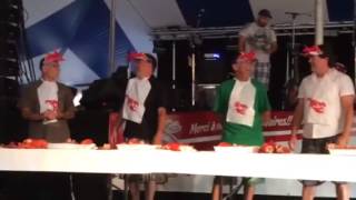 Shediac lobster eating contest 2015 [upl. by Thora28]