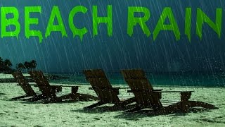 🎧 RAIN AT THE BEACH SOUNDS – Soft Rain With Ocean Waves For Sleeping Ultizzz day20 [upl. by Merci608]