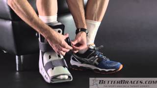 VIDEO How to use the Aircast AirSelect Short Walking Brace Boot [upl. by Entroc314]