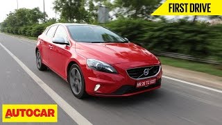 Volvo V40  First Drive  Autocar India [upl. by Jarita981]