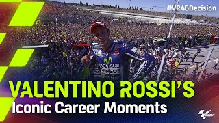 Valentino Rossis iconic moments 💛 [upl. by Ajam418]