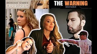 Mariah Carey Obsessed  Eminem The Warning Reaction  Whoa Id be lookin over my shoulder too [upl. by Sibilla868]