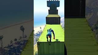 GTA 5 Epic Ragdolls  Spider Man JumpsFails ep46 shorts gta5 [upl. by Ataga]