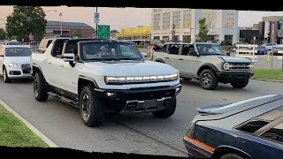 HUMMER EV Crab Walking On Woodward Avenue Compilation [upl. by Chastity]