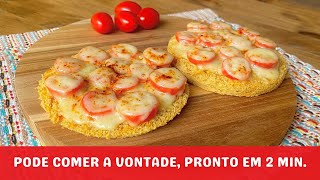 SUBSTITUA O PÃO Só 2 MIN Rico em Proteínas e Fibras Sem Farinha Fácil Rápido [upl. by Brandie59]