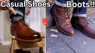 Stylish BOOTS Vs Casual SHOES The ULTIMATE Fashion Showdown [upl. by Debarath]