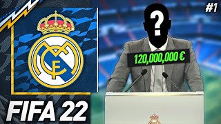 FIFA 22  CARRIÈRE MANAGER REAL MADRID 1  UNE RECRUE À 120 MILLIONS [upl. by Hightower]