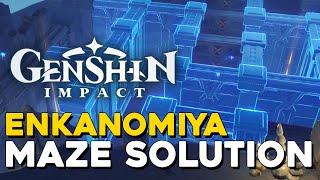 Genshin Impact Enkanomiya Maze Puzzle Solution Luxurious Chest Location [upl. by Yrffej]