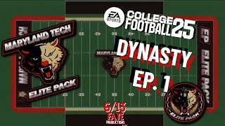 I Created a College Football Program  Ep 1  Maryland Tech EA College Football 25 Teambuilder [upl. by Edgell]