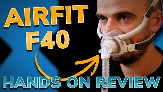 ResMed AirFit F40 Full Face Mask HANDS ON Review [upl. by Osnofedli992]