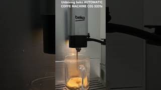 Unboxing Automatic Coffee Machine Beko CEG 5331X [upl. by Euqirrne]