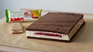 XXL Joghurtschnitte Selber Machen Rezept  Homemade Giant Yogurt Slice Recipe  ENG SUBS [upl. by Milan]