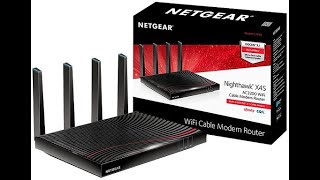 C7800100NAS Netgear Nighthawk X4S C7800 Cable Modem Router 240GHz ISM Band 3200Mbps Wireless Speed [upl. by Santiago]