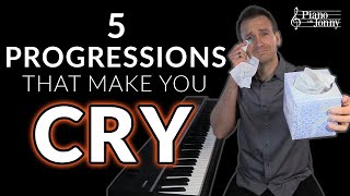 The 5 Saddest Piano Chord Progressions 😭 [upl. by Ahgiela]